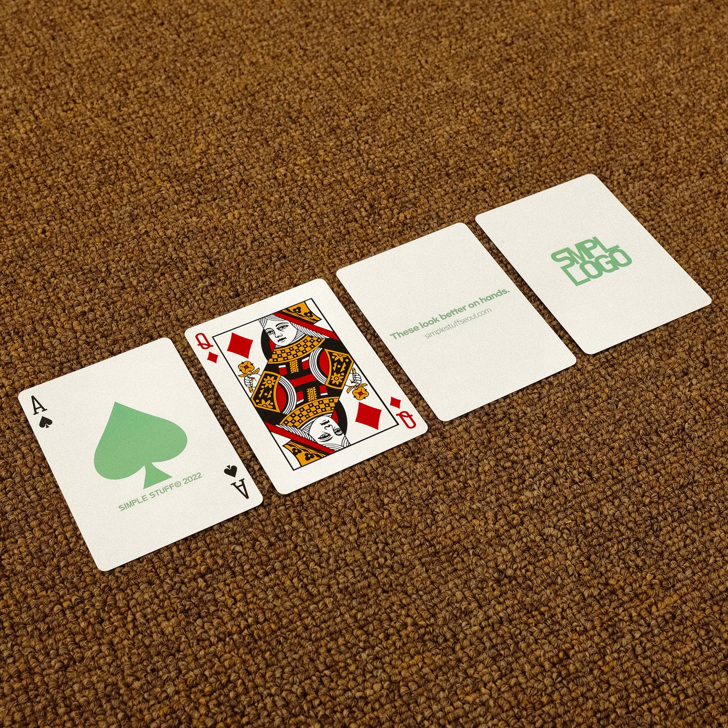 Spearmint Logo Playing Cards